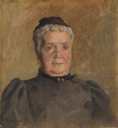 Portrait of Evelin Czóbel by Laszlo Mednyanszky